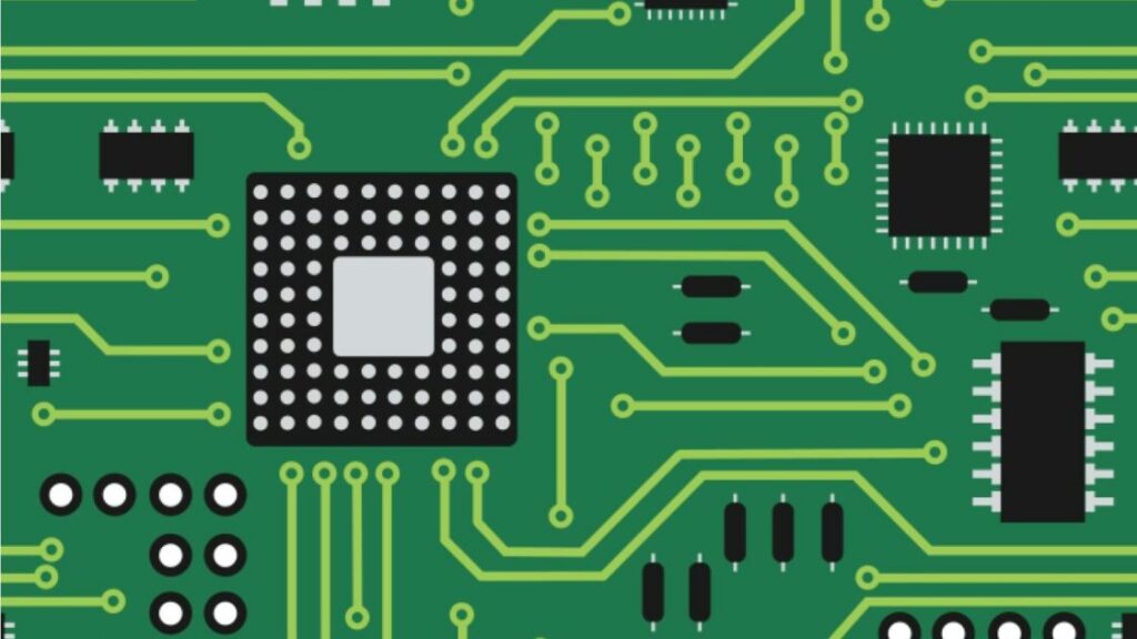 Composant électronique circuit imprimé